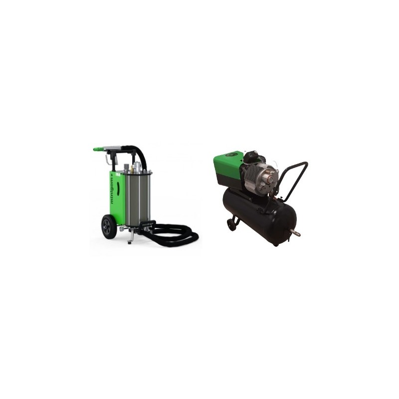 pack aerogommeuse 11 litres et compresseur electrique 240L/min