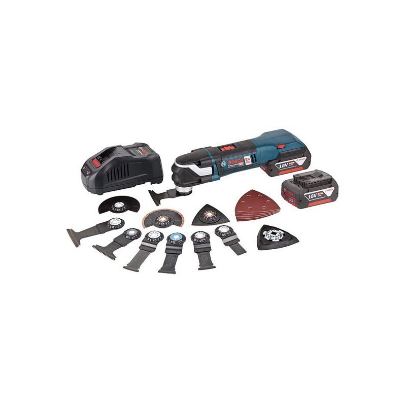 outils bosch multi fonctions GOp18V 28 avec accessoires et batterie